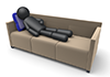 Sleep on the couch-pictogram | person illustration | free
