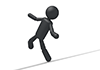 Tightrope walking-pictogram | person illustration | free