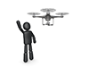 Shoot with a drone | Control | Camera function-Pictogram | Person illustration | Free