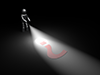 Mystery deepens | Darkness | Incident-Pictogram | Person illustration | Free