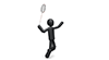 Badminton-Sports Pictogram Free Material