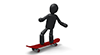 Skateboard-Sports Pictogram Free Material
