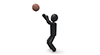 Shoot / Basketball-Sports Pictogram Free Material