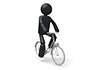 Bicycle-Pictogram | Person Illustration | Free
