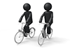 Cycling / Exercise-Pictograms | People Illustrations | Free