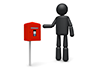 Mailbox-Pictogram | Person Illustration | Free