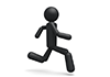 People in a hurry-pictograms | person illustrations | free