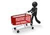 Shopping at the supermarket-pictogram | person illustration | free