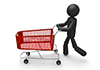 Shopping cart-pictogram | person illustration | free