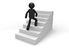 Climb the stairs-pictogram | person illustration | free