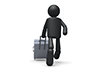 Travelers and Bags-Pictograms | People Illustrations | Free