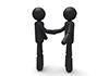 People shaking hands-pictograms | person illustrations | free