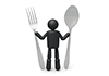 Eat a feast-pictograms | person illustrations | free