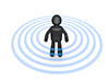 Put on the antenna | Be wary | Skip the radio waves --Pictogram ｜ Person illustration ｜ Free