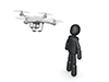 Drone | Aerial | Operation --Pictogram | Person Illustration | Free