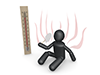 People who fall down in the heat | Summer is in full swing | Thermometer-Pictogram | Person illustration | Free