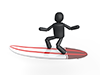 Enjoy surfing | Ride speed | Skip smoothly-Pictograms | People illustrations | Free