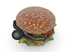 You can eat yourself | Hamburger | Sandwiched --Pictogram | Person illustration | Free