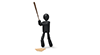 Enter the turn at bat-Sports pictogram free material