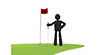 Green / Golf-Sports Pictogram Free Material