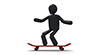 Skateboarding-Sports Pictogram Free Material