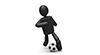 Dribble / Soccer-Sports Pictogram Free Material