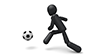 Pass / Soccer-Sports Pictogram Free Material