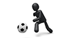 Shoot / Soccer-Sports Pictogram Free Material