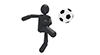 Kick the ball-Sports pictogram free material
