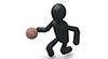 Dribble / Basketball-Sports Pictogram Free Material
