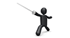 Fencing Players-Sports Pictograms Free Material