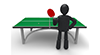 Table Tennis-Sports Pictogram Free Material