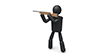 Rifle Shooting-Sports Pictogram Free Material