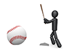 Baseball ｜ Batter ｜ Pitcher-Sports Pictogram Free Material